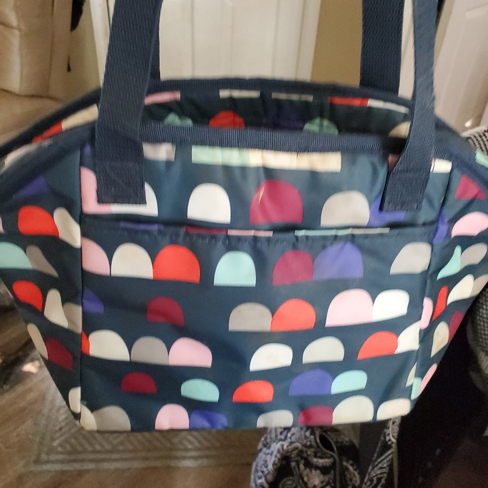 Thirty-One Insulated Gum Drop Pattern Tote